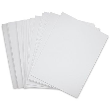 Open in modal - Blick Economy Cotton Canvas Panel Classroom Pack - 18" x 24", Class Pack of 24 fanned out