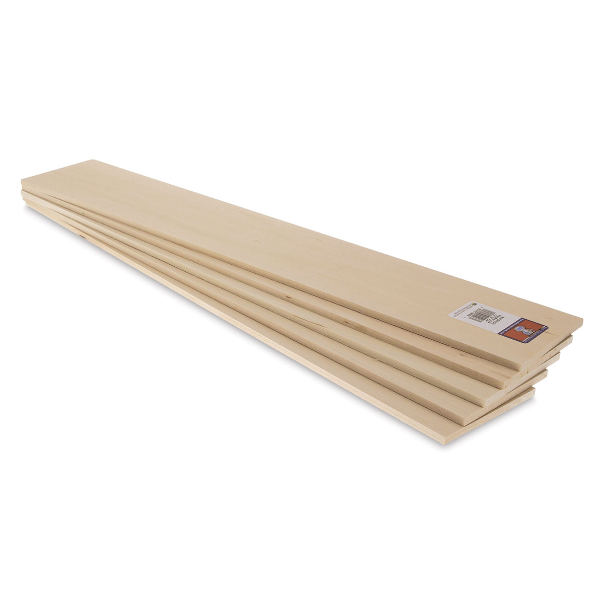 MIDWEST PRODUCTS 4404 Basswood Sheet, 24 in L, 4 in W, Basswood 10