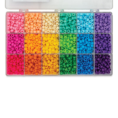 The Beadery Bead Extravaganza Box - Pastels, Package of 2300 (Lid open)