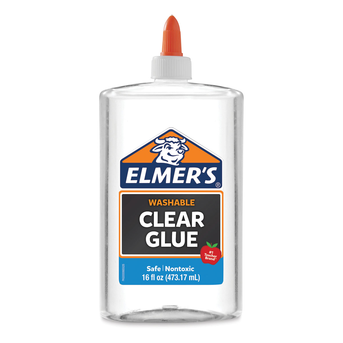 2 Count Elmer's 9 Oz Goes On Clear & Dries Clear Safe Non Toxic Washable  Glue