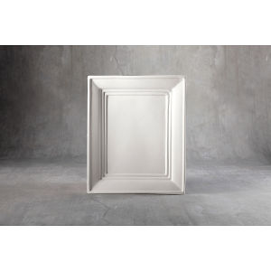 Duncan Oh Four Bisque Frameable Art - Front view, unglazed 
