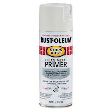 Open in modal - Rust-Oleum Clean Metal Spray Primer - Flat White, 12 oz
