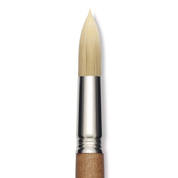 Open in modal - Escoda Futura Synthetic Bristle Brush - Series 5400, Round, Size 24, Long Handle, close-up