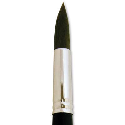 Silver Brush Black Pearl Brush - Round, Long Handle, Size 12