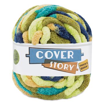 Open in modal - Lion Brand Cover Story Thick & Quick Yarn - Aquatic, 39 yards