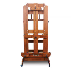 Sienna Counterweight Easel - Front view of easel with mast contracted