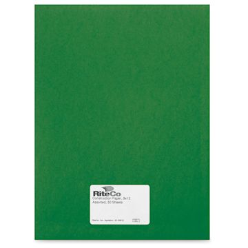 Open in modal - RiteCo Construction Paper - Holiday Green, 9" x 12", 50 Sheets