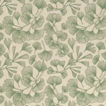 Open in modal - Elan Transfers Underglaze Transfer Sheet - Ginkgo Leaves Green - close-up