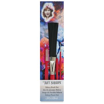 Open in modal - Silver Brush Art Sherpa Galaxy Synthetic Brush Set