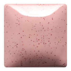Mayco Speckled Stroke & Coat Glaze - Tile glazed with Speckled Pink A Boo
