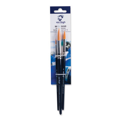 Van Gogh Golden Synthetic Watercolor Brushes - Set of 3 (in package)
