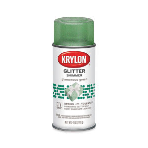 Krylon Glitter Spray Paint - Glamorous Green, 4 oz Can