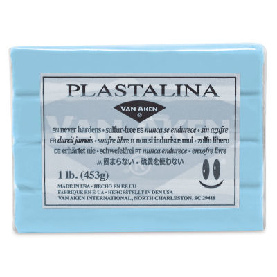 Van Aken Plastalina Modeling Clay - 1 lb, Pastel Blue