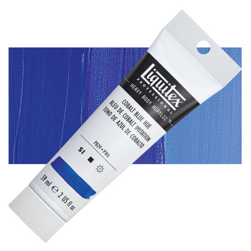Liquitex Heavy Body Artist Acrylics - Cobalt Blue Hue, 2 oz Tube