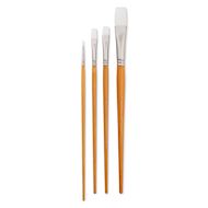 Utrecht Series 300 White Taklon Brushes and Sets