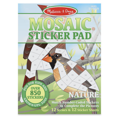 Melissa & Doug Mosaic Sticker Pads - Front cover of Nature Pad
