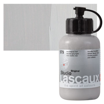 Lascaux Studio Acrylics - Neutral Gray Light, 85 ml bottle