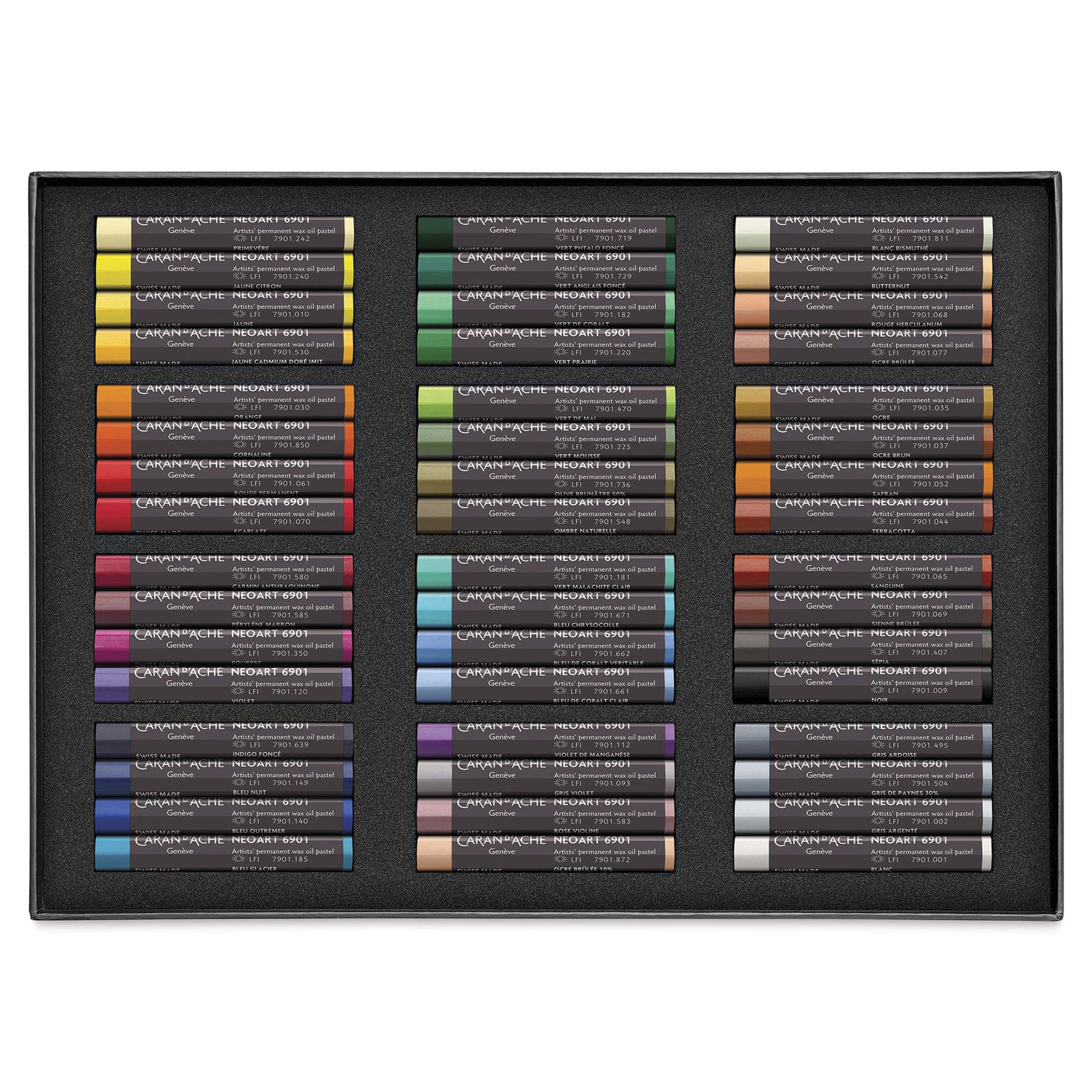 Caran d'Ache Neoart 6901 Pastels - Set of 48, Assorted Colors