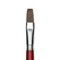 Escoda Bravo Light Ox Hair Brush - Flat, Long Handle, Size 16