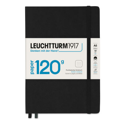 Leuchtturm1917 Edition 120G Notebook - Black, 5-3/4" x 8-1/4", Dotted