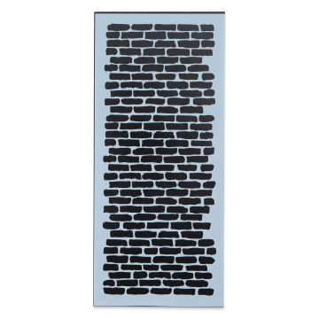 The Crafter's Workshop Slimline Stencil - Bricks Vertical, 9" x 4" (Out of package)