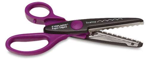 Fiskars Scallop Wide Edgers Scissors Paper Cutting Decorative Scallop  Design Decoupage, Scrapbooking, Paper Crafting, Photo Album 