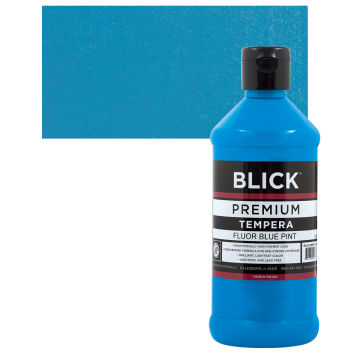 Blick Premium Grade Tempera - Fluorescent Blue, Pint