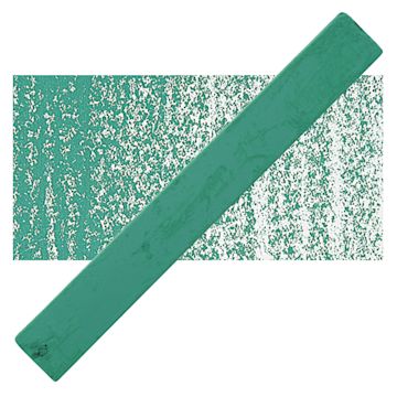 Open in modal - Holbein Artists’ Oil Pastel - Deep Green 3 oil pastel and swatch