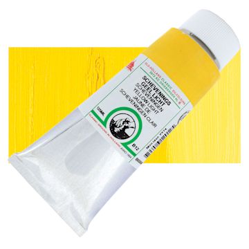Open in modal - Old Holland Classic Oil Color - Scheveningen Yellow Light, 125 ml tube and swatch