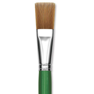 Blick Economy Golden Nylon Brush - Bright, Long Handle, Size 20
