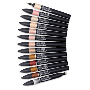 Winsor & Newton Promarker - Skin Tones, Set of 13 | BLICK Art Materials