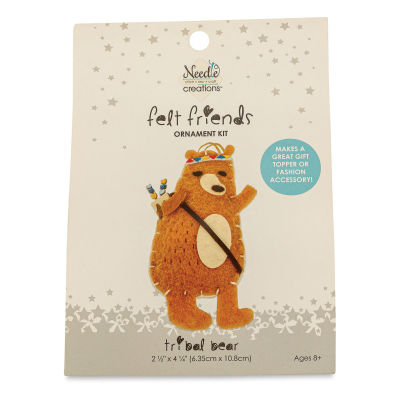 Needle Creations Felt Friends Tribal Bear Ornament Kit (Front of packaging)