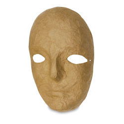 Creativity Street Papier Mâché Masks - Undecorated Full Face Mask shown
