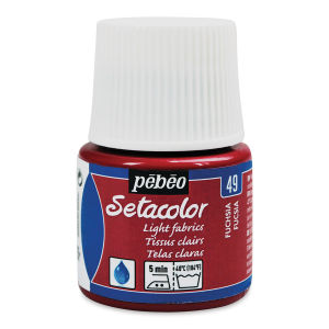 Pebeo Setacolor Fabric Paint - Fuschia, Light Fabric, 45ml Bottle