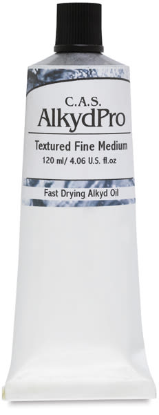 CAS AlkydPro Mediums - 120 ml tube of Fine Textured medium  upright