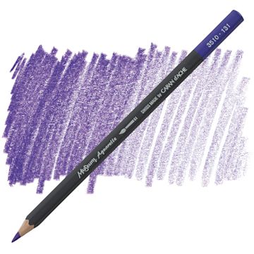 Open in modal - Caran D'Ache Museum Aquarelle Pencil - Periwinkle Blue pencil and swatch