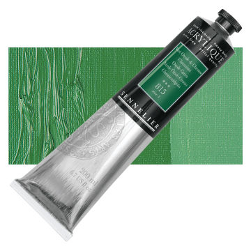 Sennelier Extra-Fine Artist Acryliques - Chromium Oxyde Green, 200 ml tube