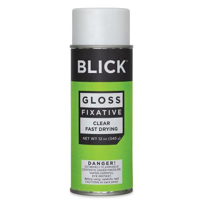 Blick Gloss Fixative - Front of 12 oz spray can shown