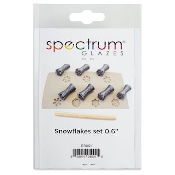 Open in modal - Spectrum Stamps - Snowflakes, Small, Set of 7 - front of packaging