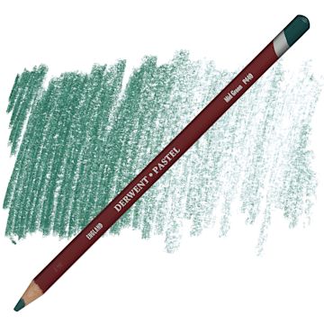 Open in modal - Derwent Pastel Pencil - Mid Green pencil and swatch
