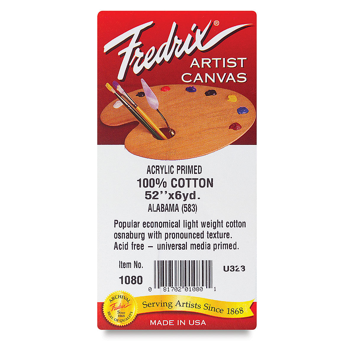 Fredrix Style 583 Alabama Acrylic Primed Cotton Canvas Rolls | BLICK Art  Materials