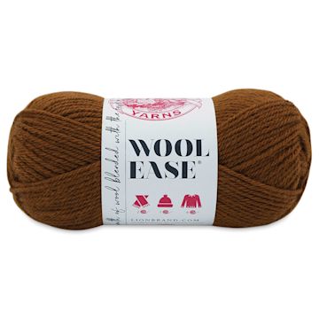 Open in modal - Lion Brand Wool-Ease Yarn - Umber