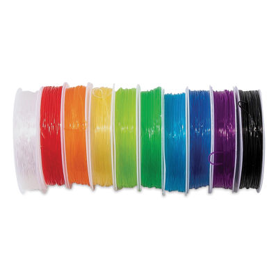 Pop! Plastic Stretch Cords - Rainbow, Pkg of 10