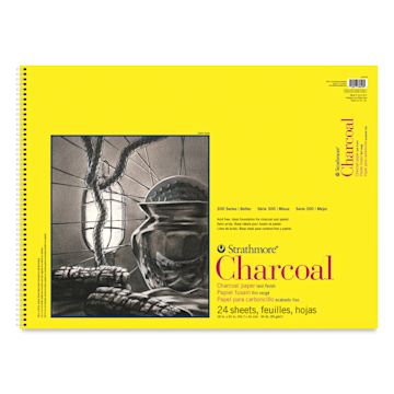 Open in modal - Strathmore 300 Series Charcoal Pad - 18" x 24", 24 Sheets