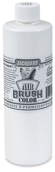 Jacquard Airbrush Paint - 4 oz, Metallic White