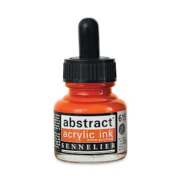 Open in modal - Sennelier Abstract Acrylic Ink - Cadmium Red Orange Hue, 1 oz