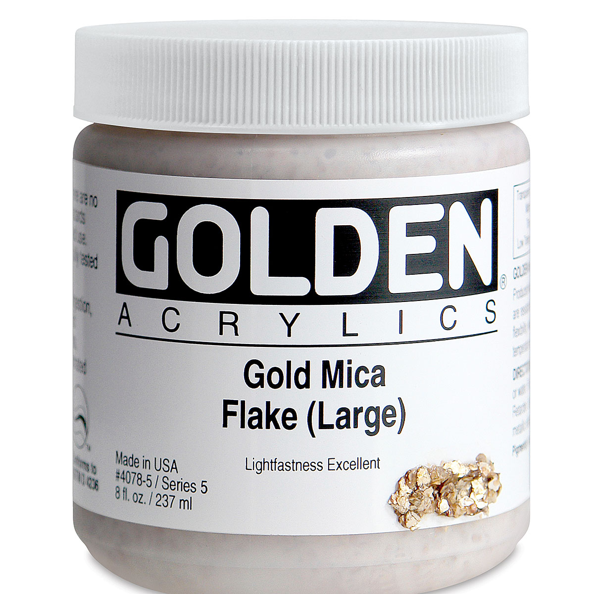 Golden Iridescent Acrylic 8 oz - Micaceous Iron Oxide