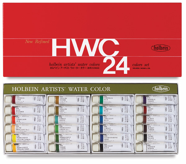 Holbein Artists' Watercolor - Set of 24 5 ml
