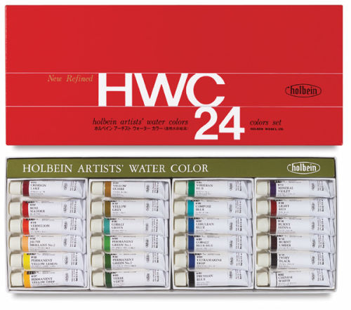 Holbein Artists'' Watercolors - Assorted Colors, Set of 24, 5 ml