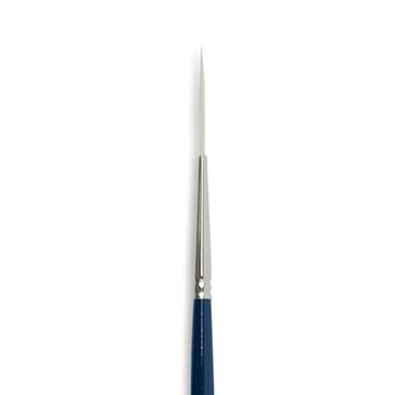 Open in modal - Silver Brush Bristlon Stiff White Synthetic Brush - Script Liner, Size 2, Short Handle (close-up)